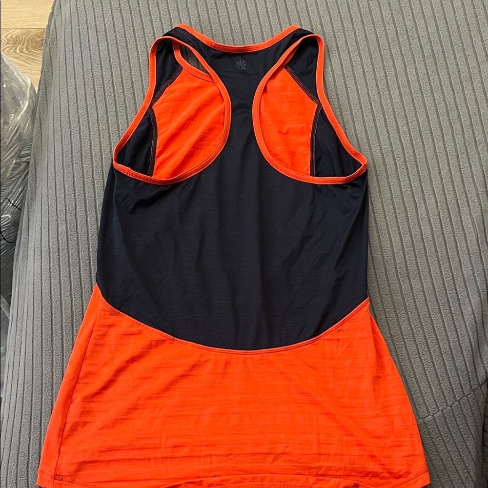 Athleta Vibrant Orange and Black Tank Top - Picture 3 of 3